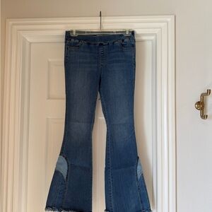 Chelsea & Violet Dark Blue Flare Jeans